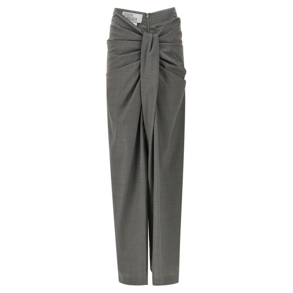 Giuseppe Di Morabito Gray Virgin Wool Dress Women's Pants